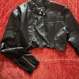 Fashion Nova Sleek Black Leather Jacket